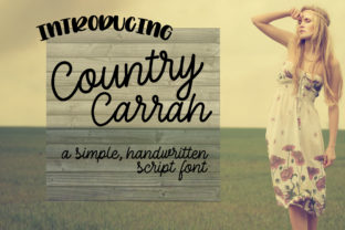Country Carrah Script Font for Web Design
