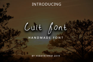 Cuit: A Modern Handwritten Font for Digital Creativity