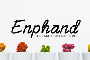 Enphand: A Handwritten Font for Modern Branding Projects