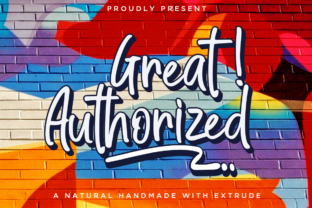 Great Authorized: A Bold Script Font for Branding Success