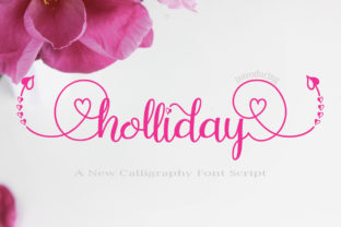 Holliday Font for Romantic Campaign Designs