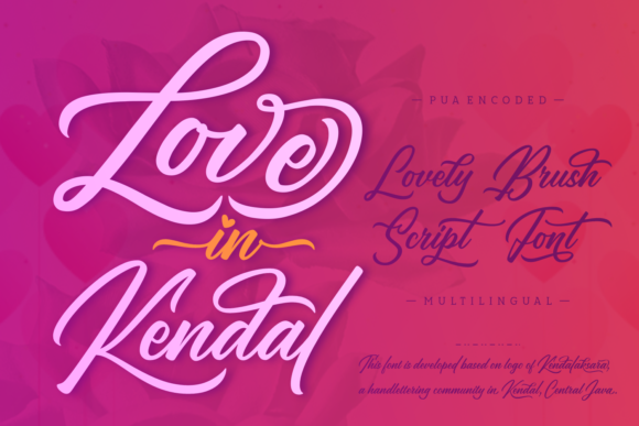 Love in Kendal Font for Handmade Creations