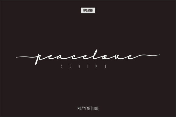 Peacelove: A Font That Breathes Cool Into Branding