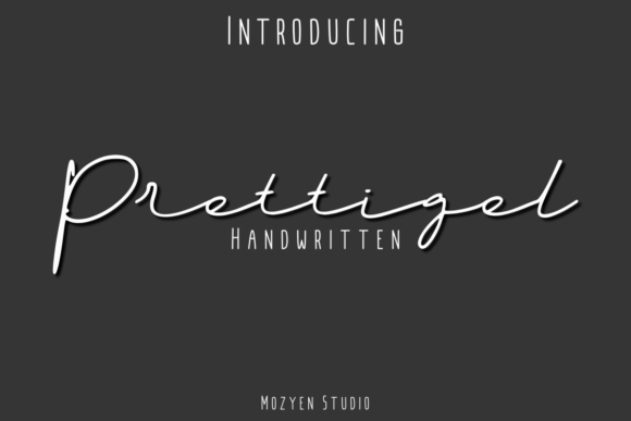 Prettigel: A Modern Script Font for Editorial Design