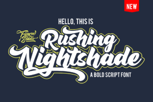 Rushing Nightshade Font for Bold Digital Design