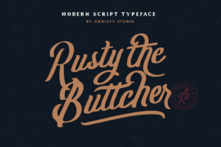 Rusty the Buttcher Font for Bold Web Design