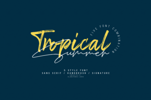 Tropical Summer Font for Your Business Branding